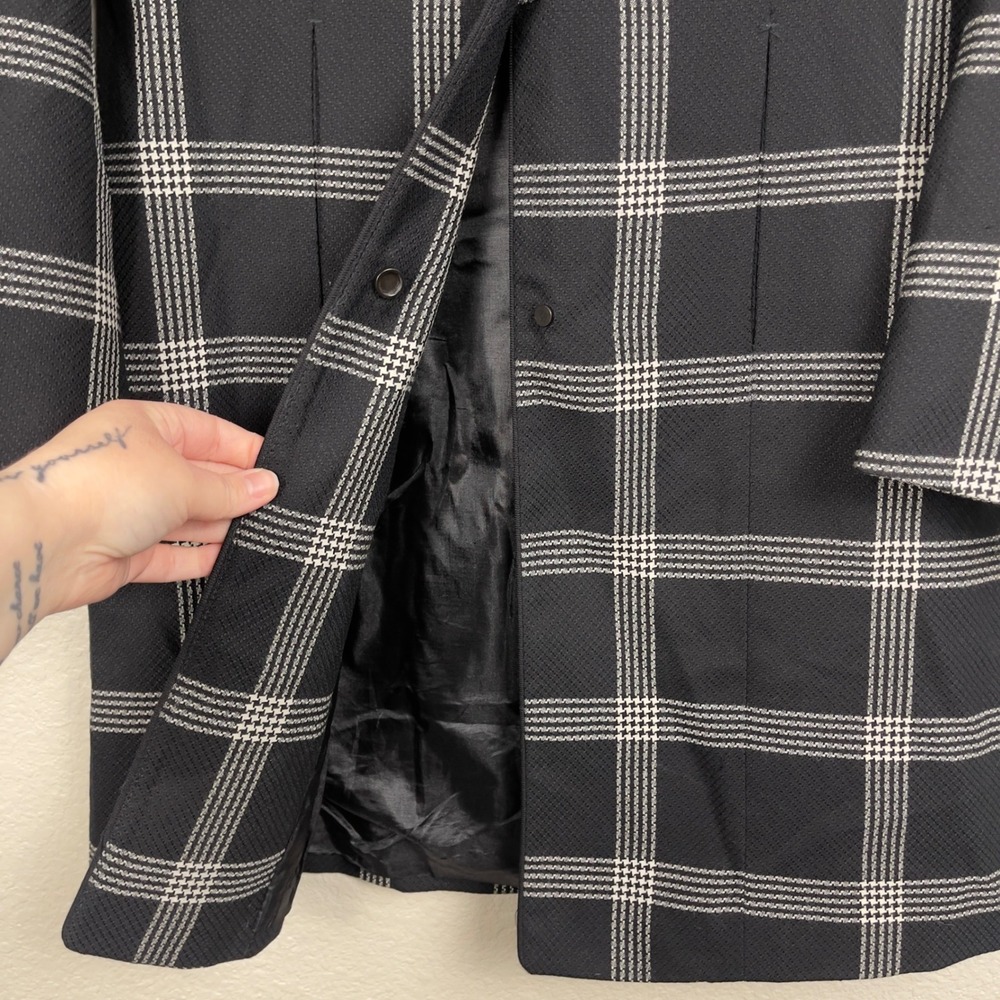 Pendleton Plaid Check Wool Collarless Lightweight… - image 7